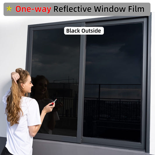 Transform your living space with this premium set of 4 Sunshade Heat Insulation Film Window Glass Stickers. Made from high-quality PET material, this one-way perspective film provides heat control, blocks 99% UV rays, and offers complete privacy. Easy to