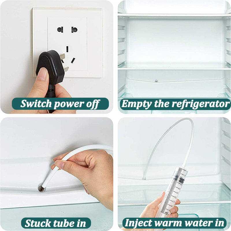 Keep Your Fridge Clean with Drain Hole Cleaner Set!