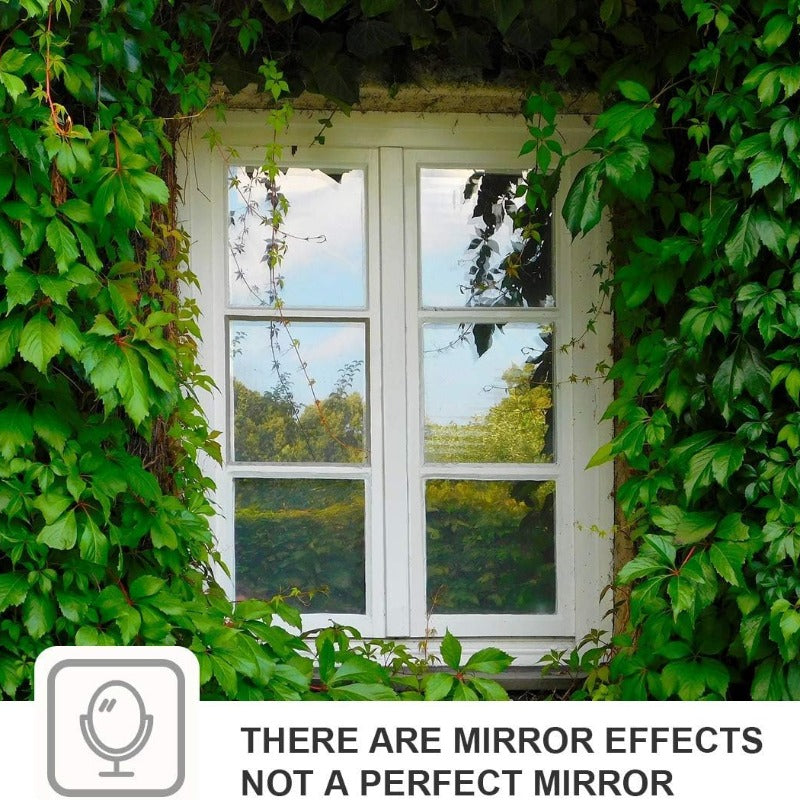 1 piece of One Way Mirror Window Film, suitable for both home and office use. Made with reflective vinyl for enhanced privacy and heat control. Dimensions: 39.37 x 15.7 inches.