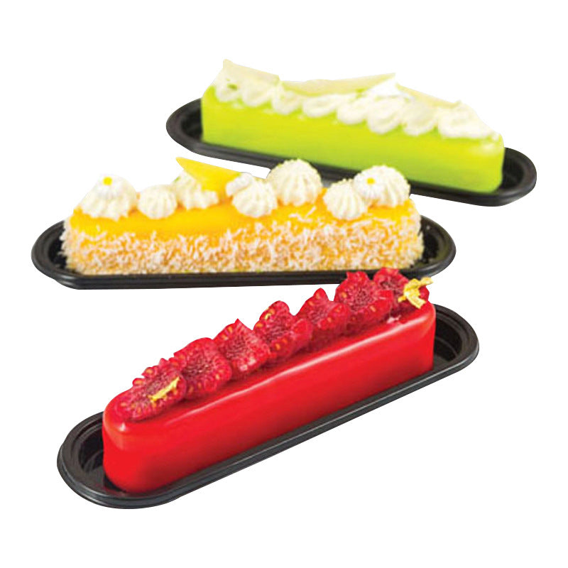 French Mousse Cake Mold - 1 Piece, 8 Long Strips of Sausage Silicone Mold for Baking DIY Pudding and Chocolate