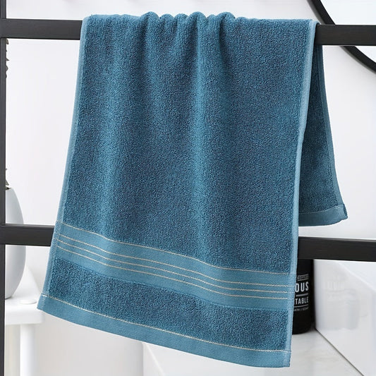 Ultra-soft and absorbent cotton face towel from LattBy. Ideal for use in the bath, gym, or spa. Comes in deep brown, blue, and yellow color options.