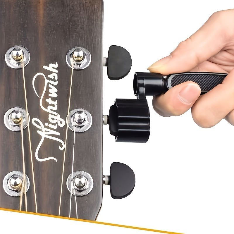 Stainless Steel Guitar Tool Kit with 3-in-1 functionality for folk guitarists. Durable multi-color design.