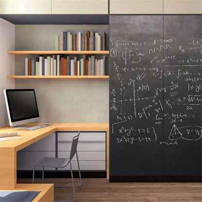 1 blackboard sticker measuring 45 x 200cm made of durable PVC, suitable for school, office, or room decor.