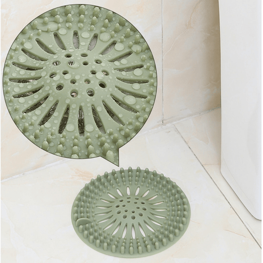 Shower drain filter for preventing clogs in bathtub and sink drains. Great for back to school household needs.