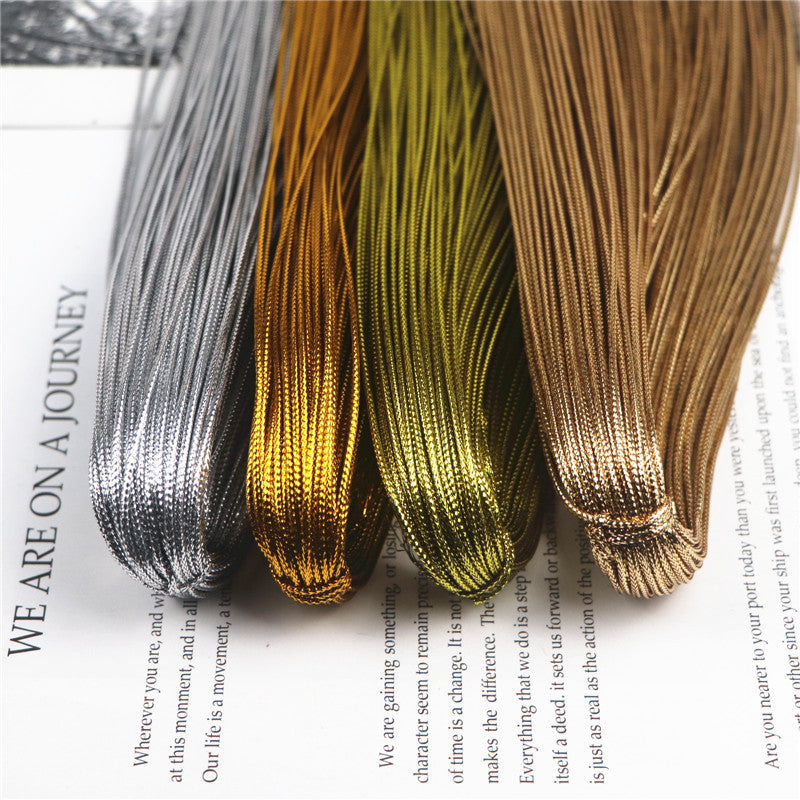 100 meters of 16-strand non-elastic thread in 4 colors, perfect for creating DIY jewelry.