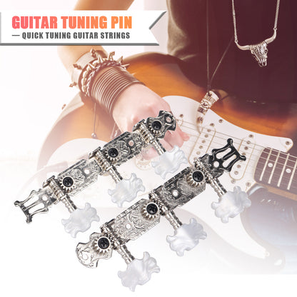 Easy installation classical guitar tuning pegs