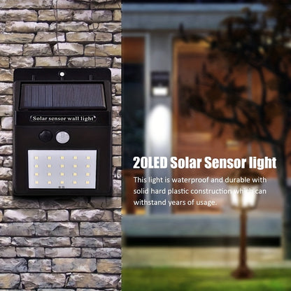 4-piece Solar Outdoor Wall Light with Motion Sensor for Garden Stairs Pathway