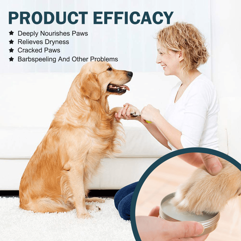 60g ELAIM Paw Balm for Dogs & Cats protects, heals, and moisturizes paws and noses with natural ingredients like Aloe Vera and Coconut Oil. Ideal for cracked pads and hot pavement.