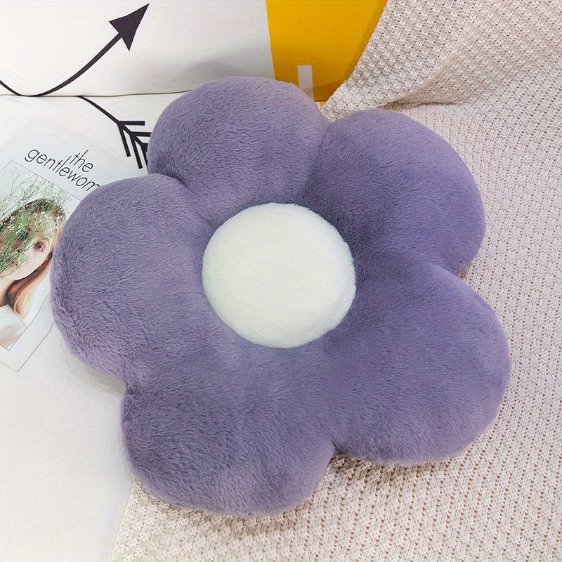 1 flower-shaped pillow for cute and comfy room decor, sofas, beds, cars, and lounging.