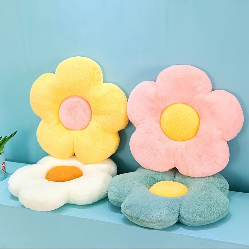 1 flower-shaped pillow for cute and comfy room decor, sofas, beds, cars, and lounging.