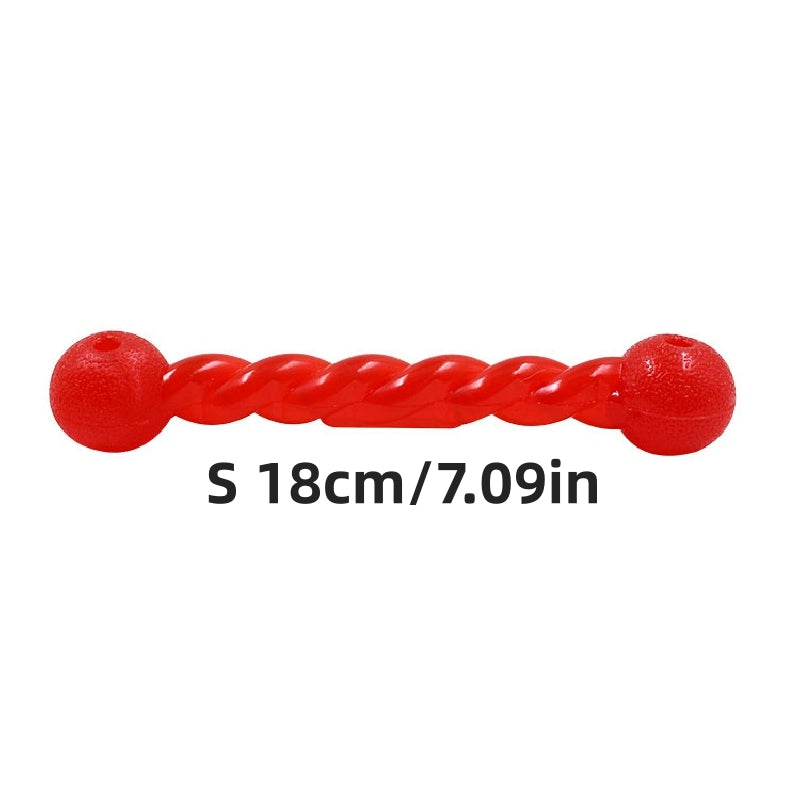 Durable squeaky dog chew toy for grinding teeth, floats on water