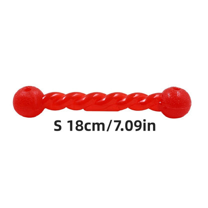 Durable squeaky dog chew toy for grinding teeth, floats on water