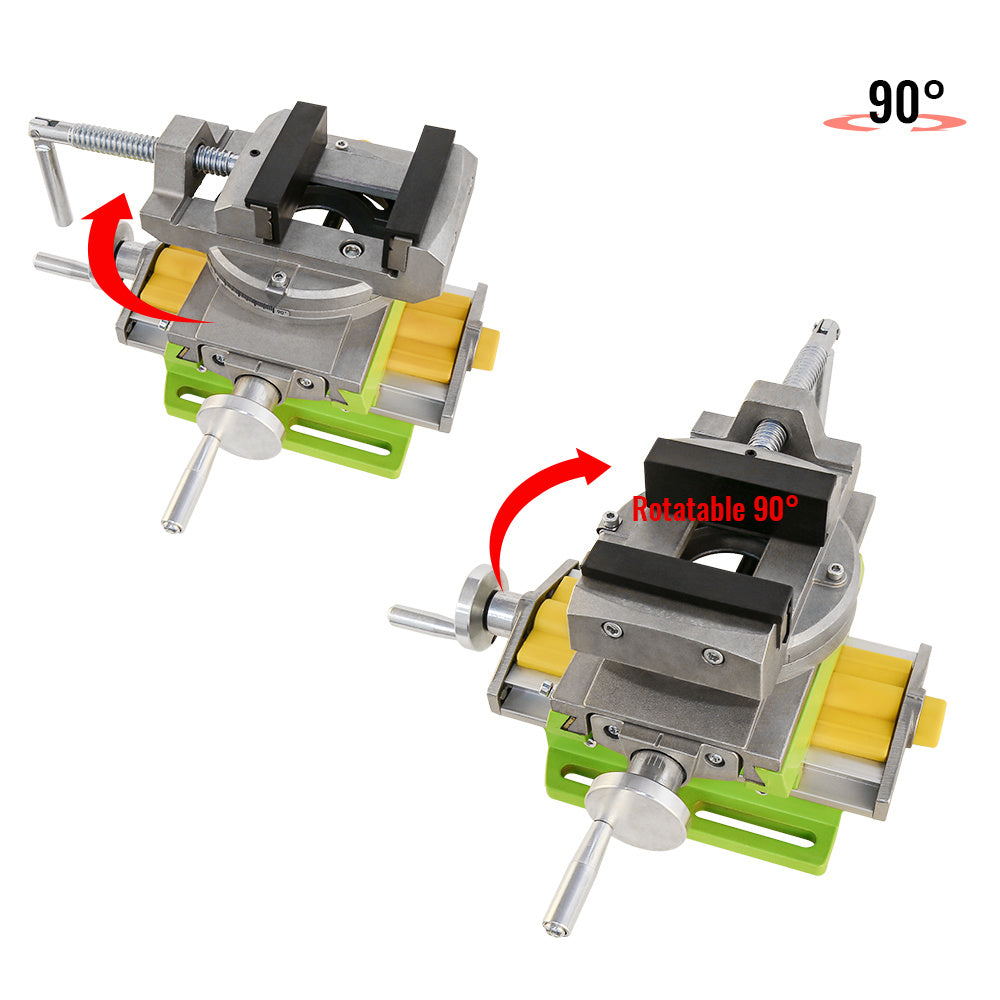 Allsome BG-6369 Bench Vise with Swivel Base and Compound Worktable.