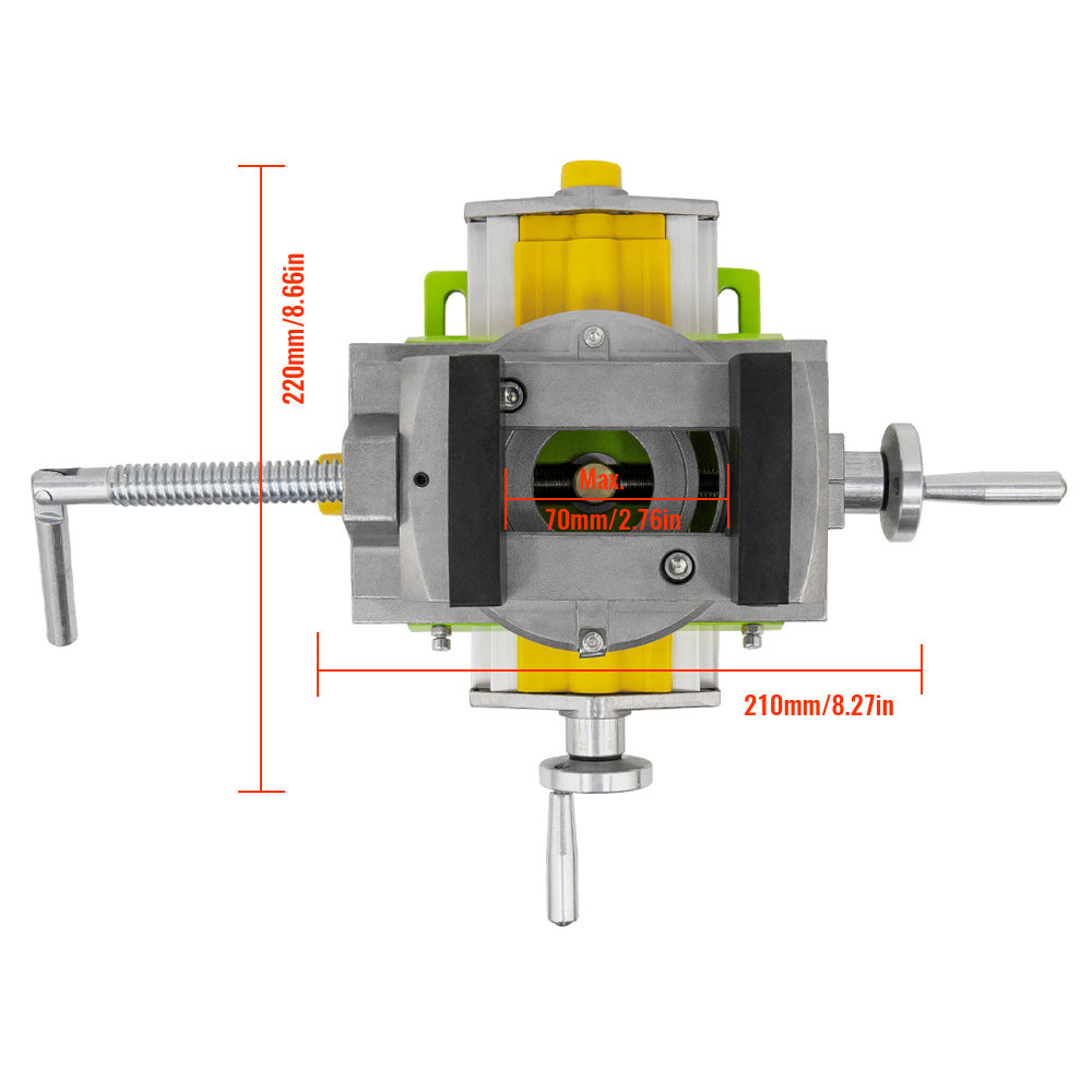 Allsome BG-6369 Bench Vise with Swivel Base and Compound Worktable.