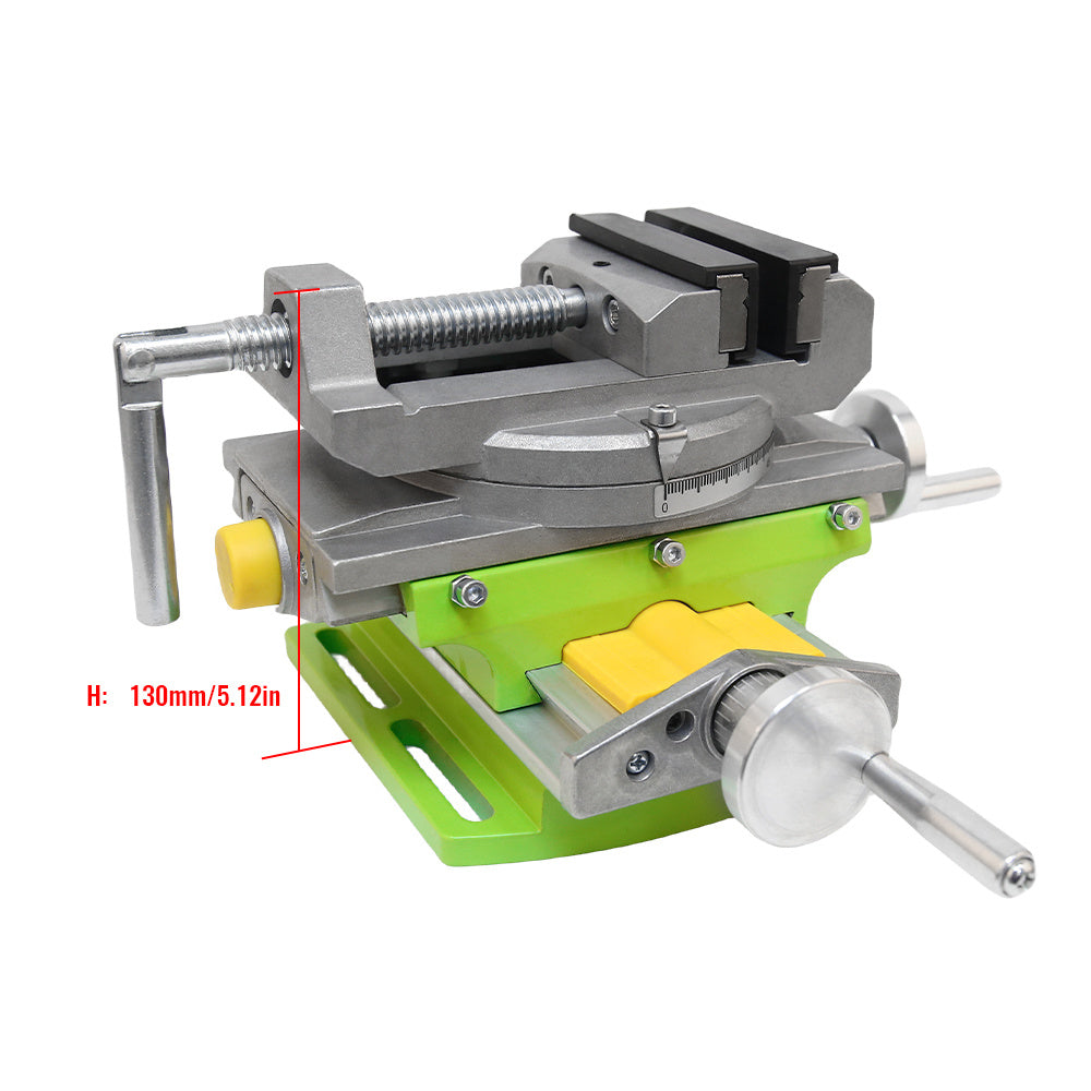 Allsome BG-6369 Bench Vise with Swivel Base and Compound Worktable.