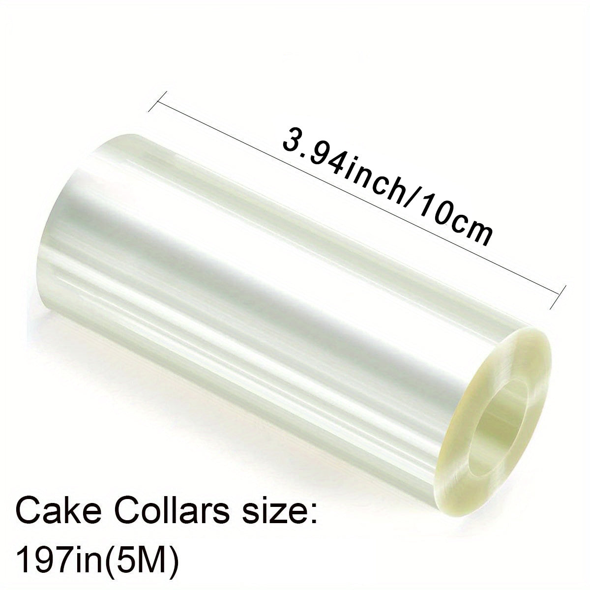 Transparent film cake collar, ideal for creating roll cakes and other desserts. This baking accessory is a must-have for any kitchen, perfect for mousse, chocolate, and pastry creations. Get yours today and elevate your baking experience!