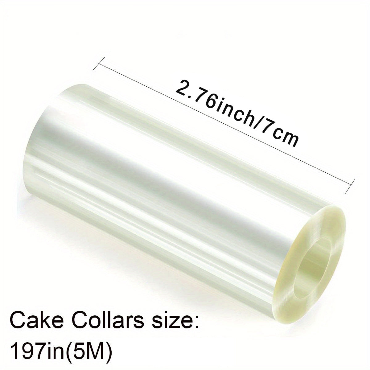 Transparent film cake collar, ideal for creating roll cakes and other desserts. This baking accessory is a must-have for any kitchen, perfect for mousse, chocolate, and pastry creations. Get yours today and elevate your baking experience!