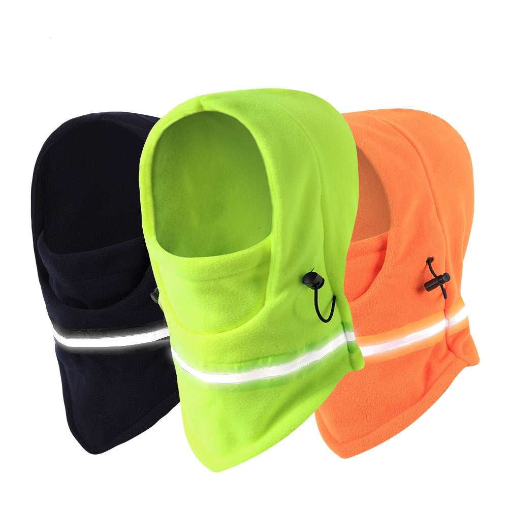 Stay warm and cozy in this Candy Color Fleece Ski Mask. The Visibility Reflective Thermal Balaclava is both windproof and adjustable, perfect for women and men enjoying the winter outdoors.