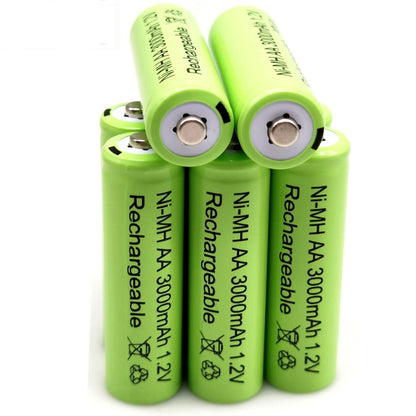 New 1.2V 3000mAh Ni MH AA Rechargeable Battery for Toy, Microphone MP3, Mobile Rc, LED Flashlight Toys