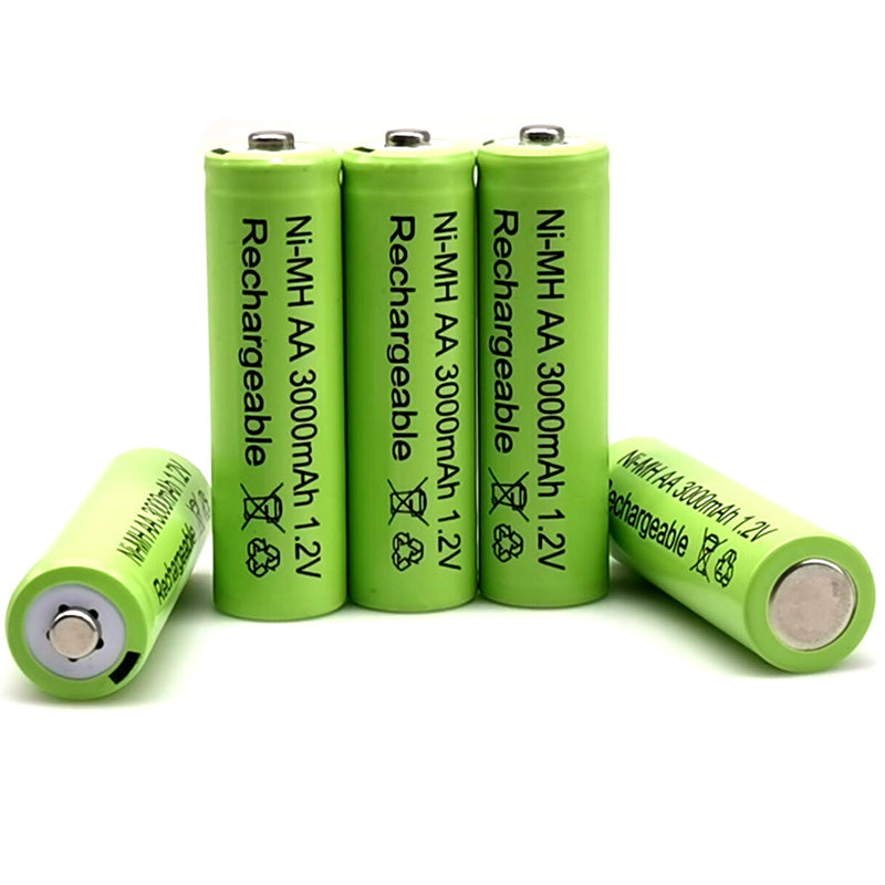 New 1.2V 3000mAh Ni MH AA Rechargeable Battery for Toy, Microphone MP3, Mobile Rc, LED Flashlight Toys