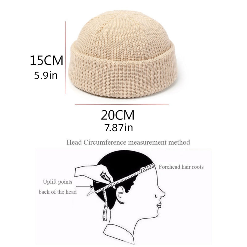 Stay stylish and warm this season with our fashionable Simple Warm Skullies Beanie Hat. Available in plain colors for a chic autumn and winter look. Makes the perfect gift choice.