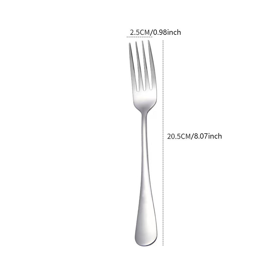 I Love You" Engraved Stainless Steel Dinner Fork - Perfect romantic gift for any occasion.