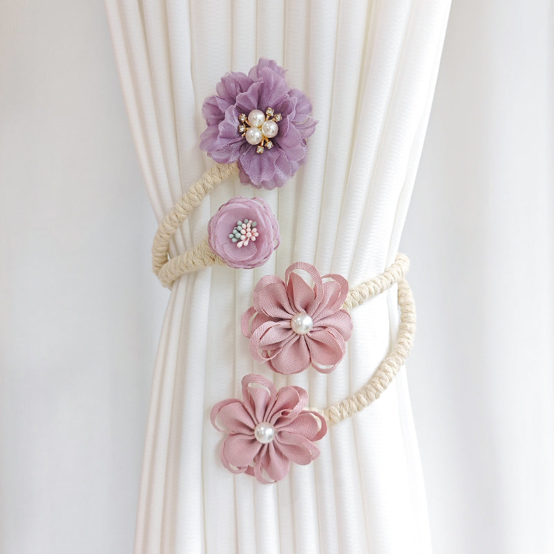 1 piece Flower Curtain Buckle, Tieback Clip for Cute and Stylish Home Decor in Living Room or Bedroom