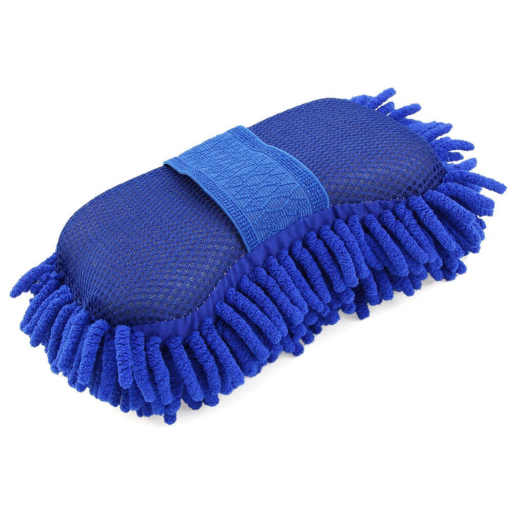 Car washing sponge brush for cleaning vehicles at home or on the go, suitable for cars, motorcycles, and other vehicles.