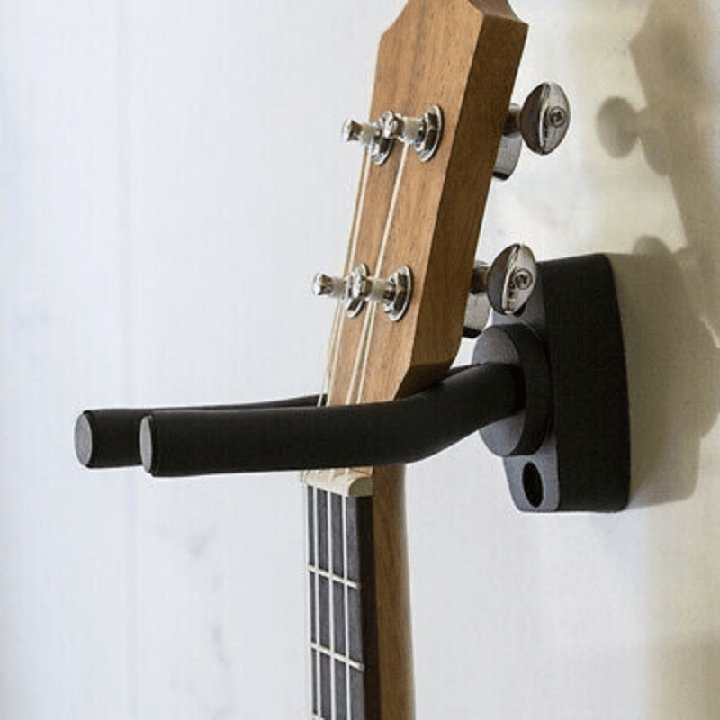 2-4pcs Black Guitar Hanger Wall Mount Hook Holder Clips