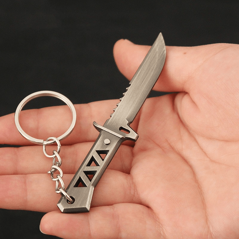 1 piece of 9 cm Creative Alloy Keychain designed for Men, a unique and stylish gift option for men