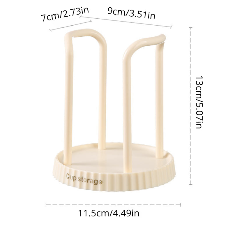 Одноразовый держатель для стаканов - кухонная и столовая полка для хранения кофейных и чайных чашек, изготовлен из прочного пластика, многофункциональный (1 шт.)