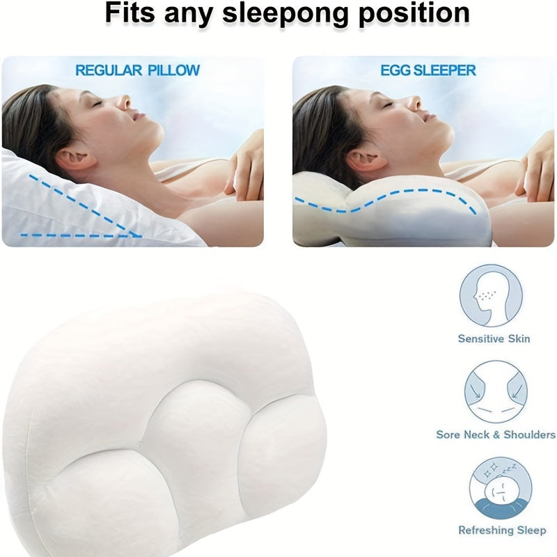 Soft Foam Bed Pillow for Pregnant Mommy - All-round Sleeping Pillow with 3D Ergonomic Egg Shape