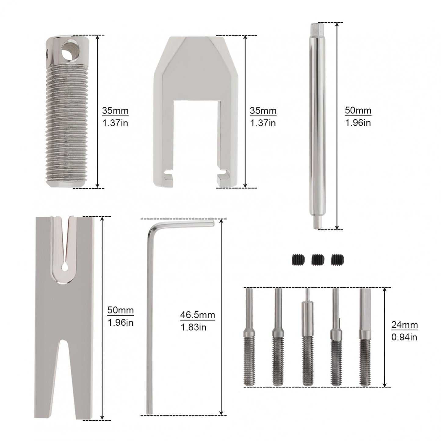 RC motor pinion gear puller removal tool set for upgrading helicopter motor pinion parts.