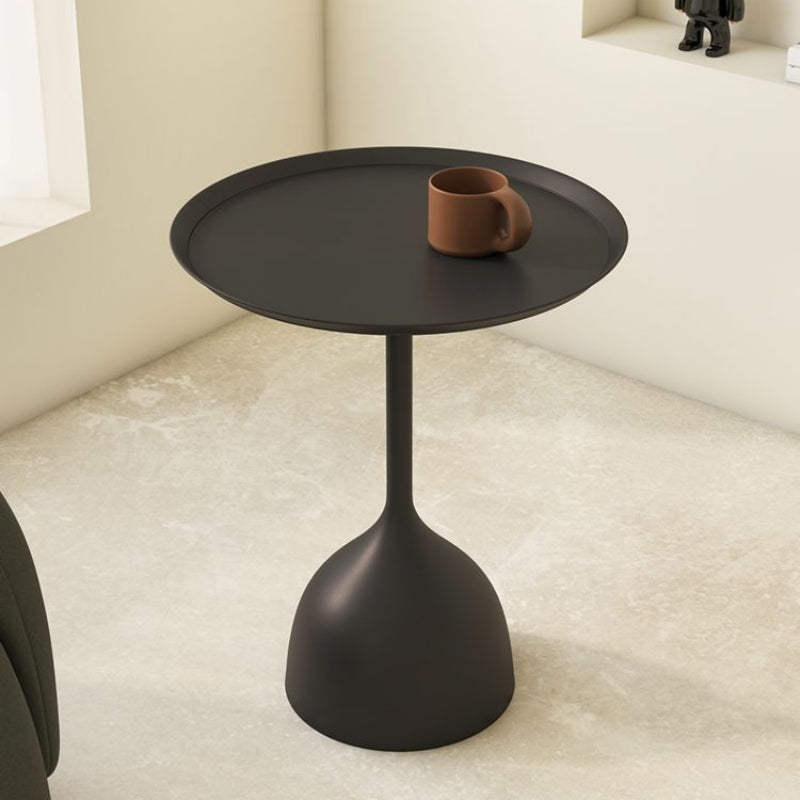 Nordic-Inspired Minimalist Side Table - Ideal for Small Spaces in Living Room or Bedroom, with Creative Metal Design