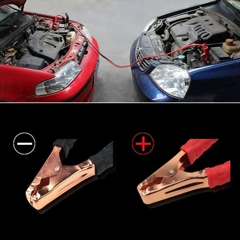 Car Battery Charger with 500A Power Start Booster Jumper Cable.