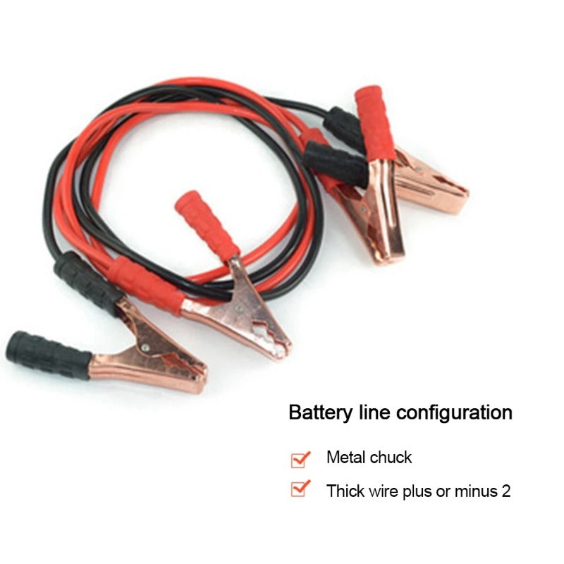 Car Battery Charger with 500A Power Start Booster Jumper Cable.