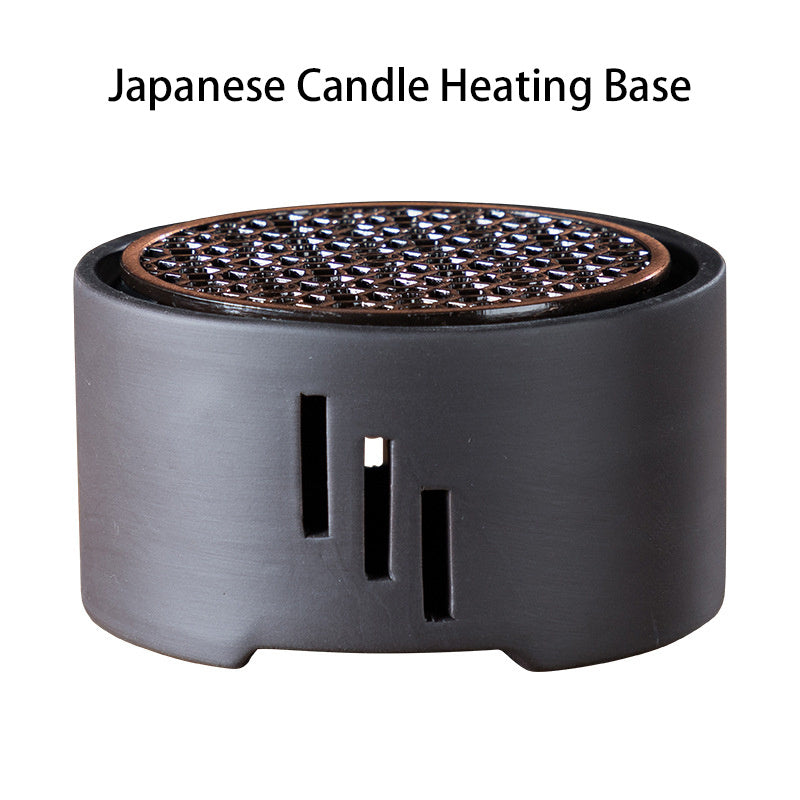 Compact Kung Fu Tea Stove with Chinese Style Candle Heating Base for Porcelain Tea Pot Heating and Warm Tea Device for Home Tea Ceremony