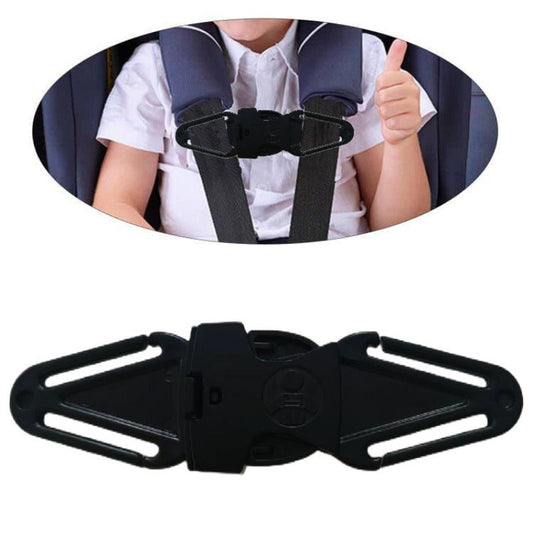 Car Safety Seat Accessories for Enhanced Safety, Including Chest Buckle, Dual Safety Lock Clip, and Secure Anti-Detachment Fasteners.