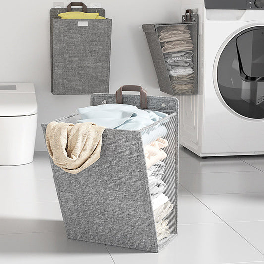 Large Collapsible Laundry Basket from CCidea - Non-Woven, Freestanding Tall Clothes Hamper with Handles. Foldable Washing Bin - Perfect for Laundry Storage.