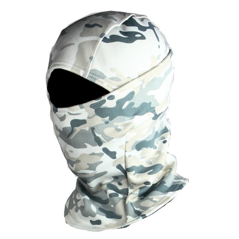 Unisex Tactical Balaclava for Outdoor Activities, with Coldproof and Windproof Features for Motorcycle Riding and Skiing. Made of Elastic and Breathable Material, Suitable for Casual Hunting. Designed for Both Women and Men.