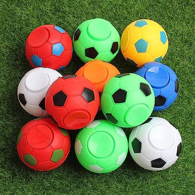 "Soccer ball fidget spinners, 8, 16, and 20-pack options for teen party favors, goodie bags, prizes, pinatas, birthdays, and bulk gifts.