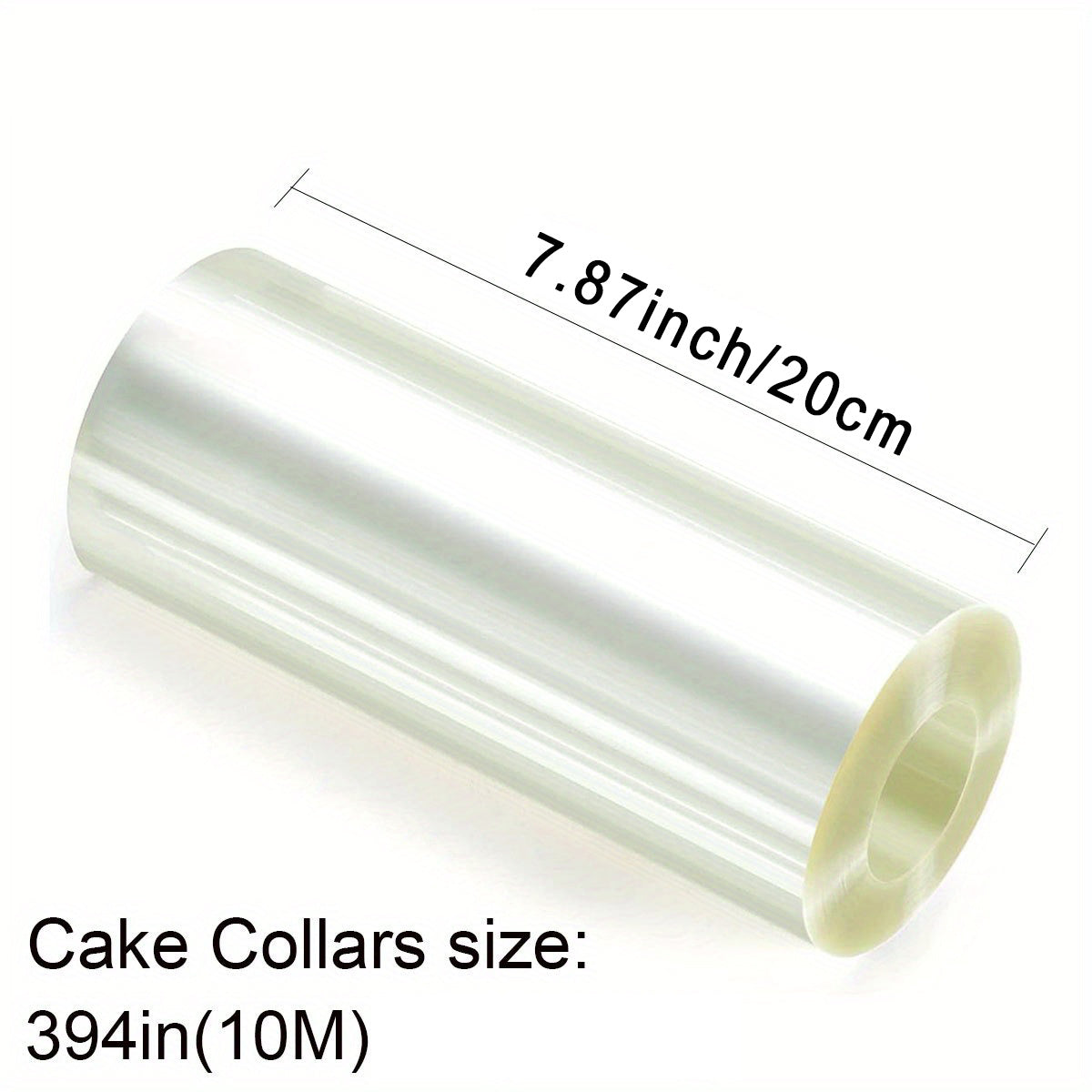 Cake tools for mousse, chocolate, and pastries: 10 meter roll of transparent cake collar film for creating cake surrounds. Multiple sizes available. Ideal for baking enthusiasts.