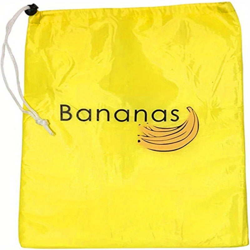 Yellow Banana Storage Bag to keep your bananas fresh and prevent ripening. This lightweight and washable bag is perfect for storing vegetables and fruits. Durable and convenient, this kitchen supply will help keep your produce fresh longer.