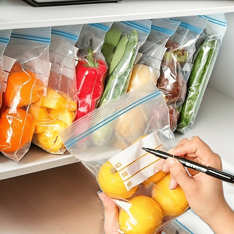 Preserve Your Grains and Nuts with Moisture-Proof and Waterproof Food Sealing Bags. Stay Organized in Your Refrigerator and Keep Your Food Fresh with Separation Features.