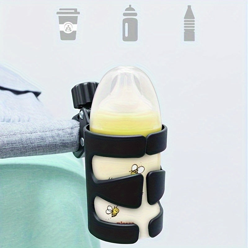 360° Universal Cup Holder That Rotates for Strollers, Prams, and Wheelchairs