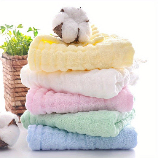 Soft Cotton Washcloths for Kids - 5 Pack | Highly Absorbent and Waterproof Face Towels for Children | Ideal for Bath Time, Burping, and Shower Essentials | Kids Bath Towel