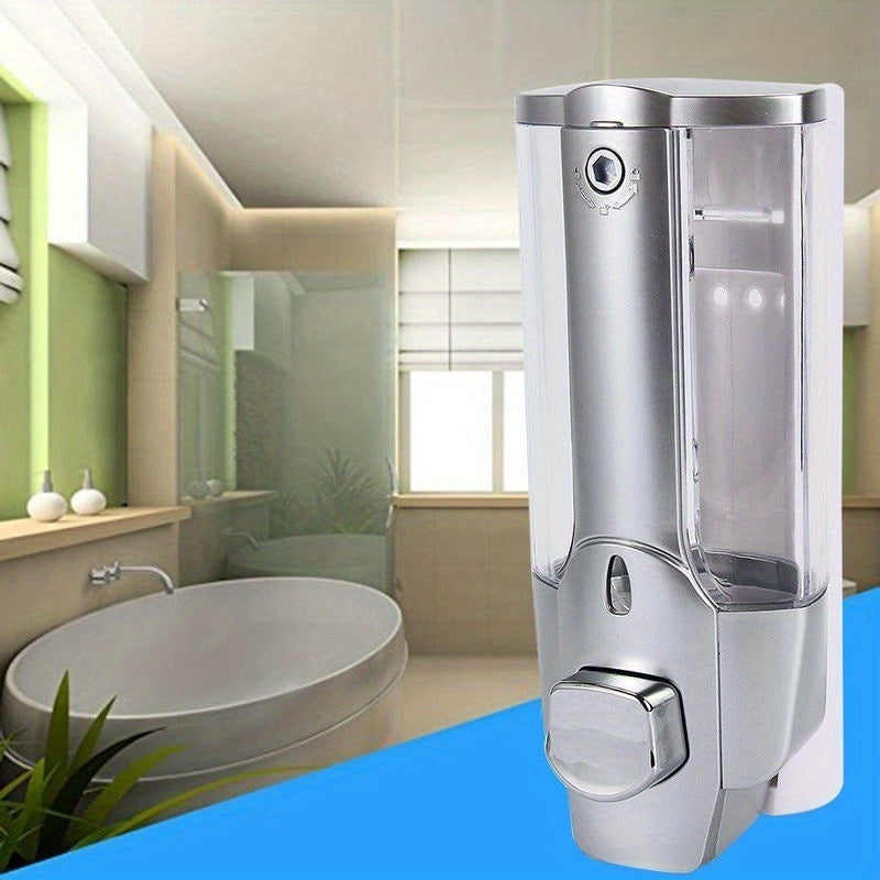 1pc 350ml Wall Mount Soap Dispenser for Bathroom with Shower Liquid.