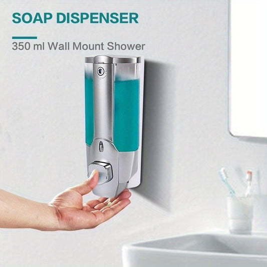 1pc 350ml Wall Mount Soap Dispenser for Bathroom with Shower Liquid.