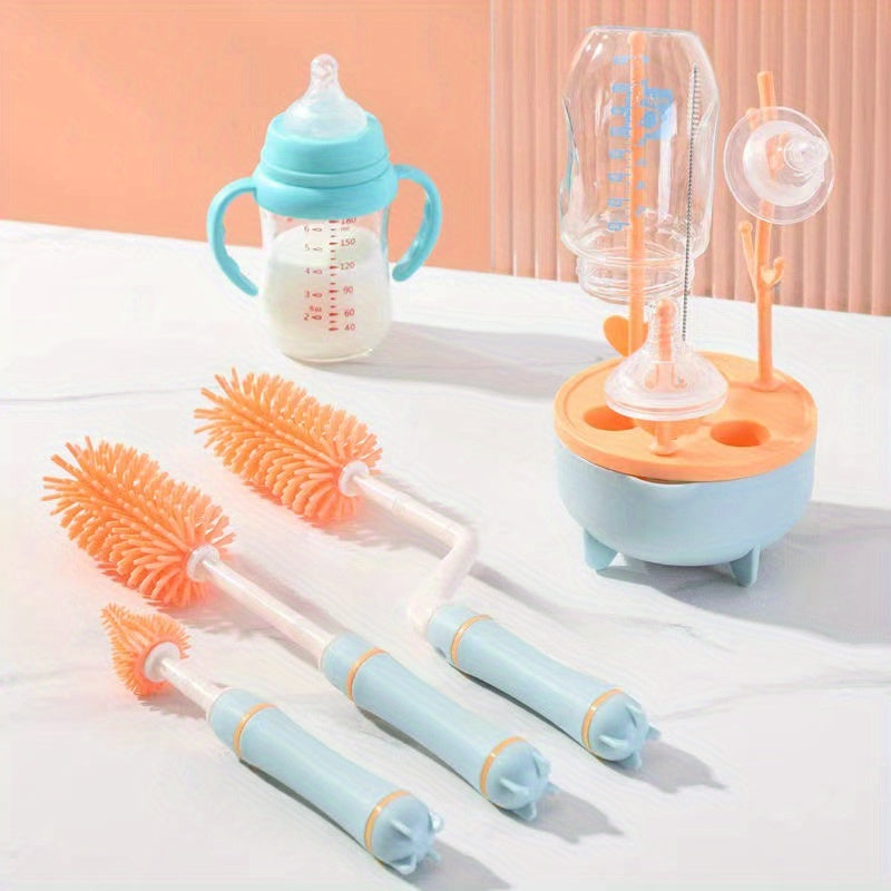 Set of 3: Bottle Cleaner, Pacifier & Bottle Cleaning Brush, Straw Brush, and Silicone Cleaning Brush - Perfect Easter Gift