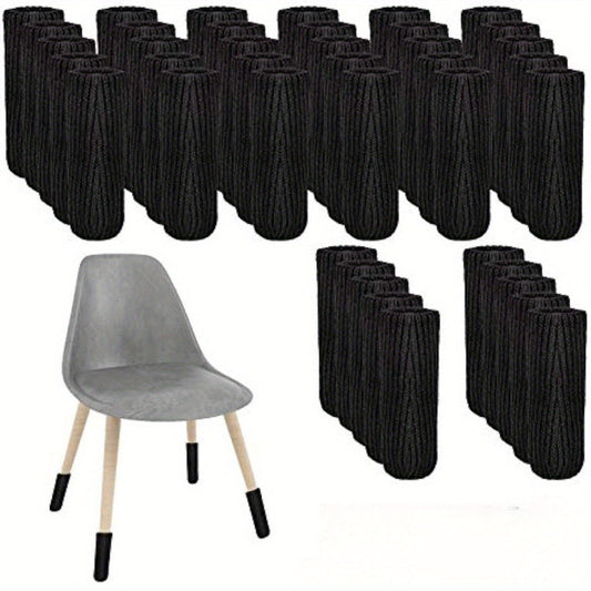 Chair leg protectors for hardwood floors, 16/24/40 pieces available. High elastic knitted socks to avoid scratches on furniture legs. Floor protectors for chair legs.